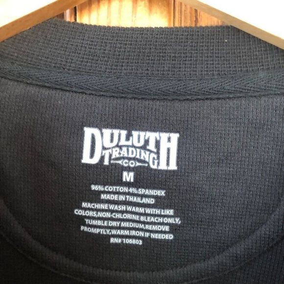 Duluth Trading Company Medium Longtail T Waffle Henley - Picture 3 of 6